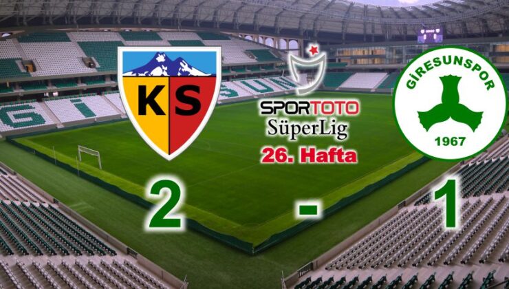 Kayserispor 2 – 1 Giresunspor