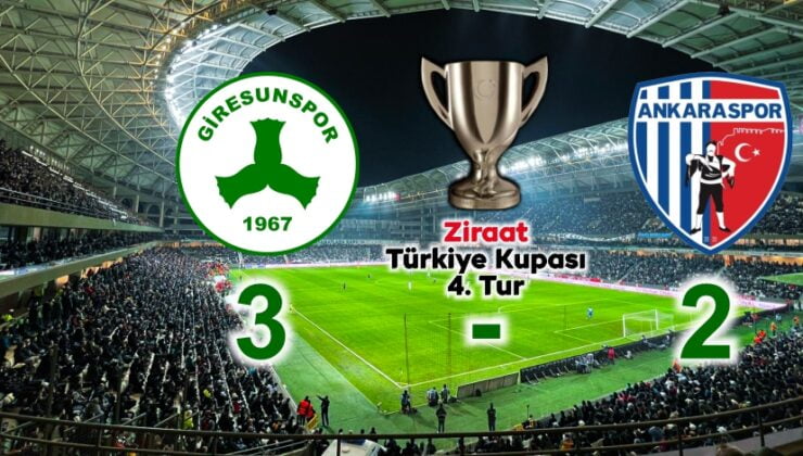 Giresunspor 2-0’dan Dönüş Yaptı