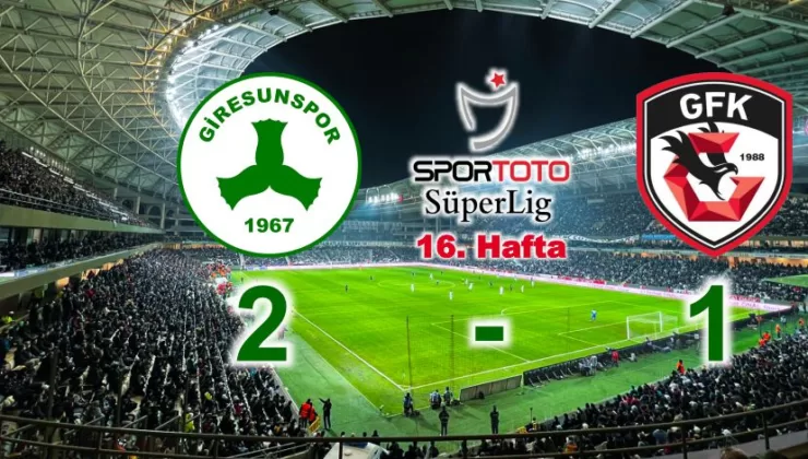 Giresunspor Uzatmada Güldü