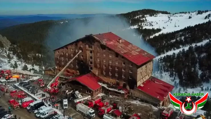 Kartalkaya’daki Yangın Alarm Veriyor