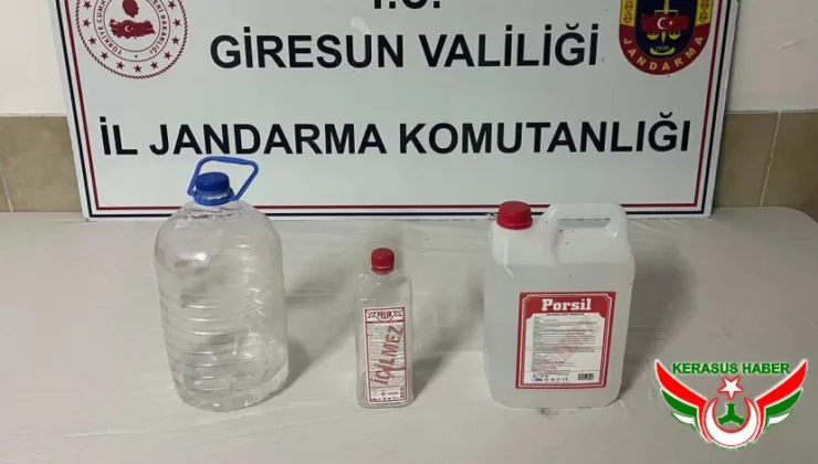 Jandarma’dan; Bulancak ve Görele’de Sahte Alkol Operasyonu