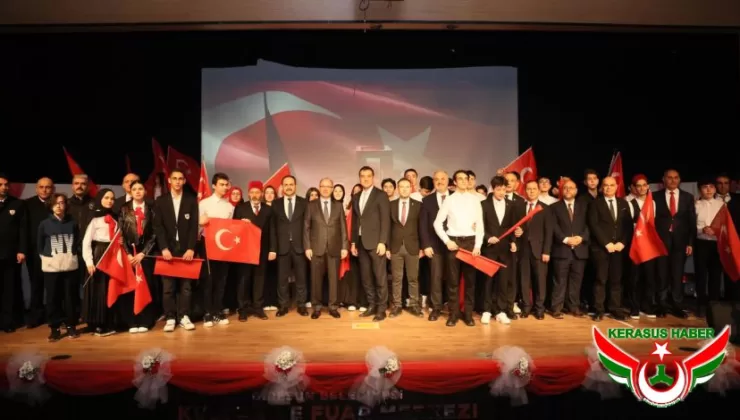Giresun’da İstiklal Marşı Coşkusu