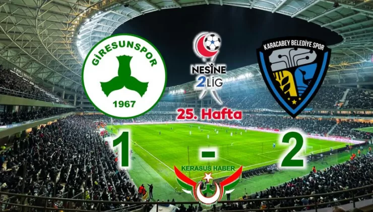 Giresunspor, Karacabey’e de Mağlup