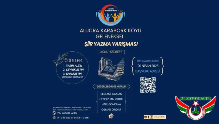 Karabörk Derneği ‘Geleneksel Şiir Yarışması’ Düzenliyor