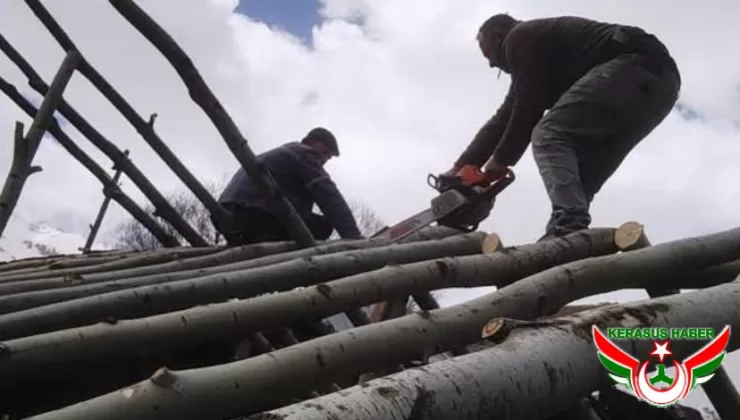 Karabörk Köyü’nde Yayla Evleri Kundaklandı