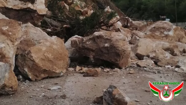 Yavuzkemal Yolu’nda Heyelan