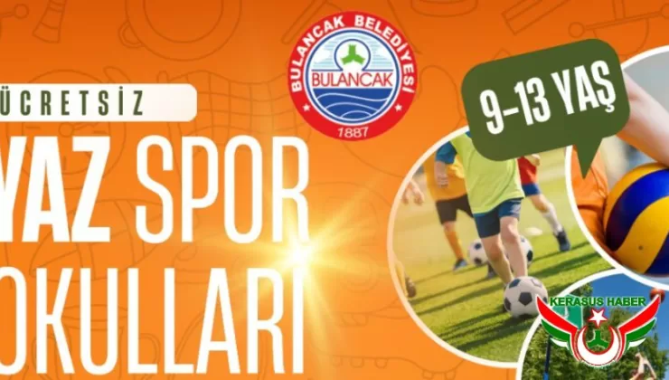 Bulancak Belediyesi Yaz Spor Okulları Başlıyor