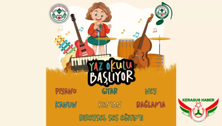 Giresun Belediyesi Konservatuvarı Yaz Okulu Başlıyor
