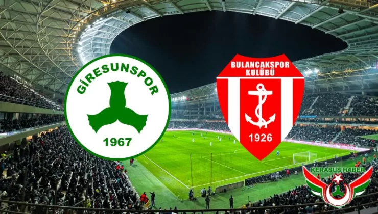 Giresunspor ve 1926 Bulancakspor Aynı Grupta