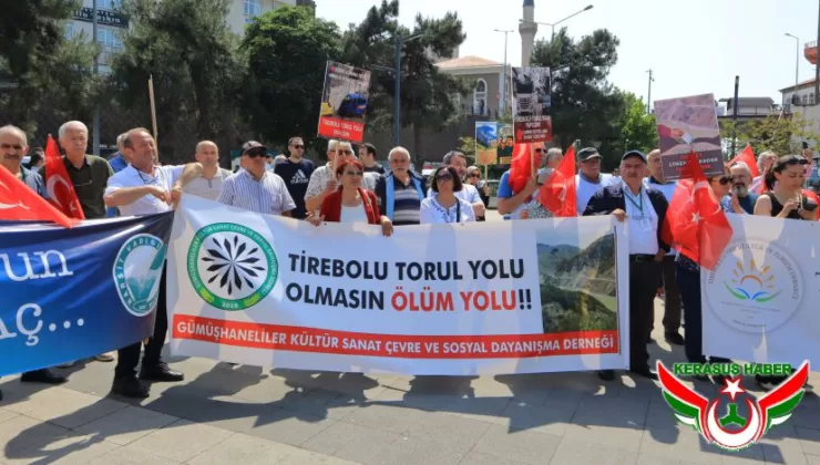 Tirebolu-Torul Yolunun İyileştirilmesi Talebiyle Büyük Miting