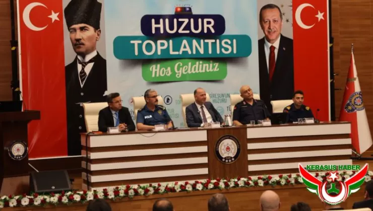 Giresun’da Huzur Toplantısı