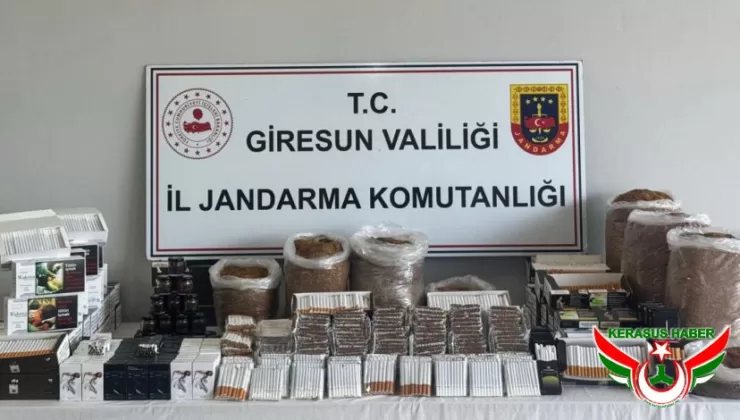 Jandarma’dan; Bulancak’ta Kaçak Tütün Operasyonu