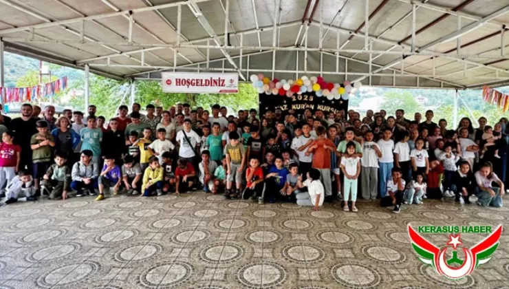 Görele’de Yaz Kur’an Kursu Öğrencileri Şenlikte Buluştu