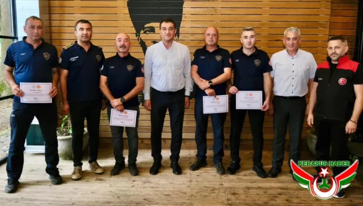 Karabük’ten Dönen İtfaiye Personellerine Teşekkür Belgesi