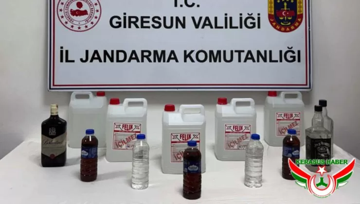 Giresun’da Kaçak Alkol Operasyonu