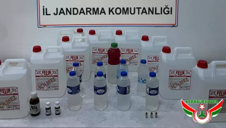 Jandarma’dan; Tirebolu’da Kaçak Alkol Operasyonu: 1 Tutuklama