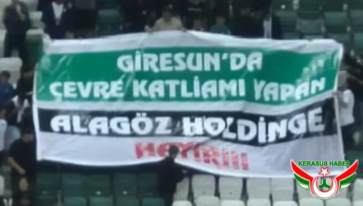 Giresunspor Taraftarlarından Çevre Protestosu: ‘Alagöz Maden’e Hayır!’
