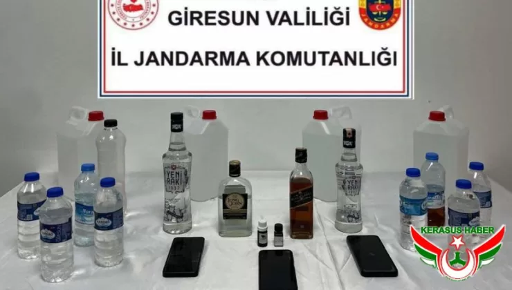 Jandarma’dan, Merkez’de Kaçak Alkol Operasyonu