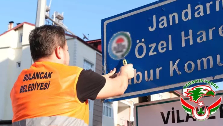 Bulancak’ta İzinsiz Reklam ve Afişlere Müdahale