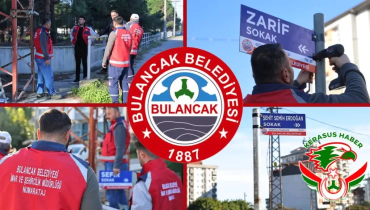 Bulancak’ta Numarataj Çalışmaları Devam Ediyor