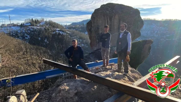 Gelin Kayası’na ‘Seyir Terası’ Yapımı Dualarla Başladı