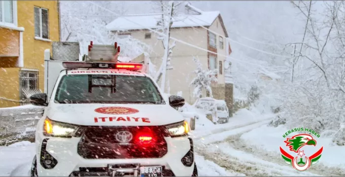 Giresun Belediyesi’nden Karla Mücadele Çalışması