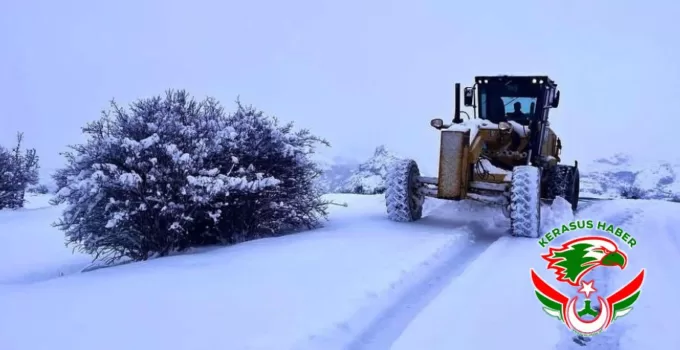 Giresun’da 171 Köy Yolu Ulaşıma Kapandı