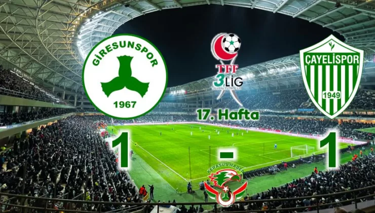 Giresunspor, 3 Puanı Uzatmada Elinden Kaçırdı!