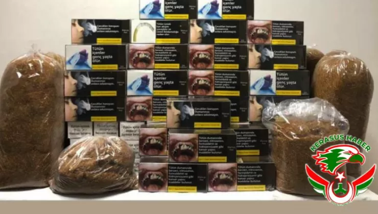 Jandarma’dan; Dereli’de Kaçak Tütün Operasyonu