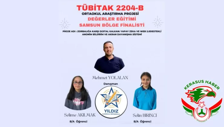 Giresun’un Gururu Dereli Yıldız Ortaokulu 4. Kez Bölge Finallerinde