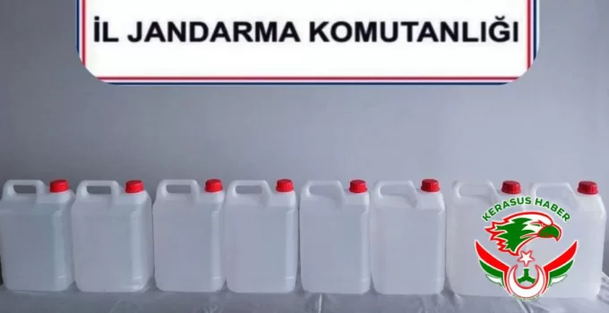 Jandarma’dan; Bulancak, Görele ve Doğankent’te Kaçak Alkol Operasyonu