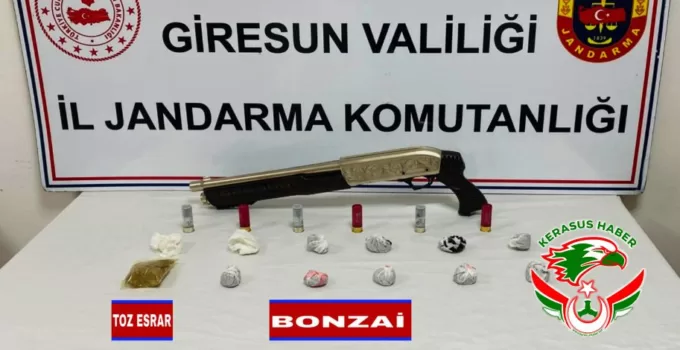 Jandarma’dan; Giresun’da Uyuşturucu Operasyonu: 4 Gözaltı