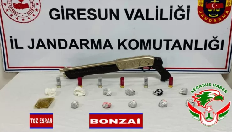 Jandarma’dan; Giresun’da Uyuşturucu Operasyonu: 4 Gözaltı