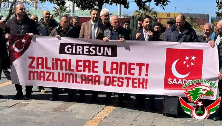 SP Giresun’dan, ‘Zalimlere Lanet, Mazlumlara Destek’ Açıklaması