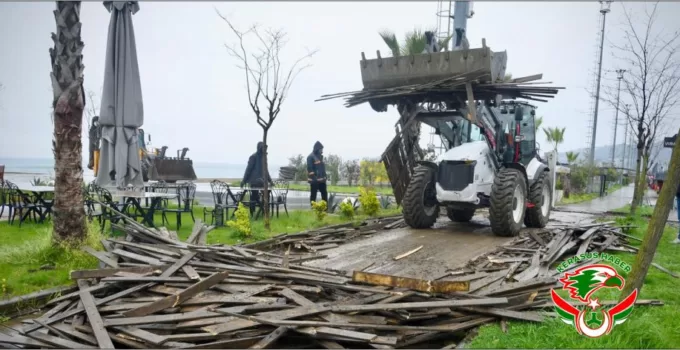 Giresun’da Plajlar Bölgesinde Yenileme Çalışması Başlatıldı