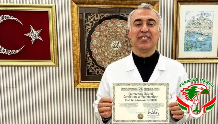 Prof. Dr. Sabahattin Destek, Profesörlük Belgesini Aldı