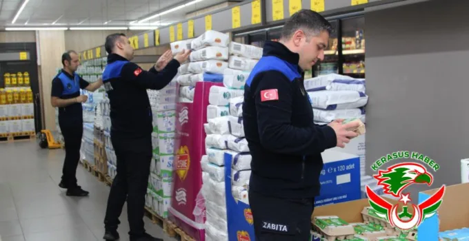 Zabıta Ekiplerinden Market Denetimi