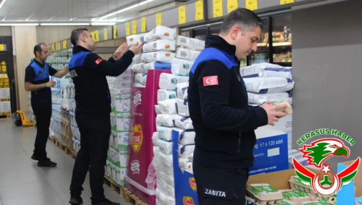 Zabıta Ekiplerinden Market Denetimi