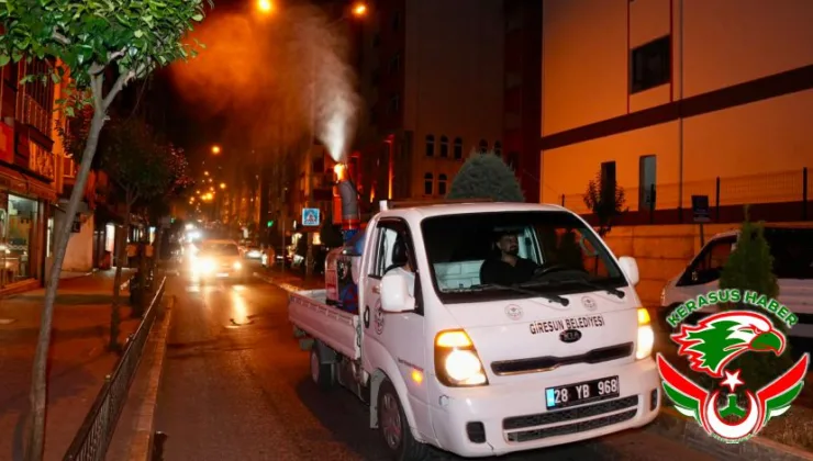 Giresun Belediyesi’nden Yaz Aylarında Yoğun İlaçlama Mesaisi