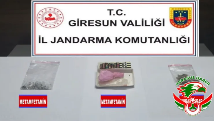Jandarma’dan; Piraziz’de Uyuşturucu Operasyonu