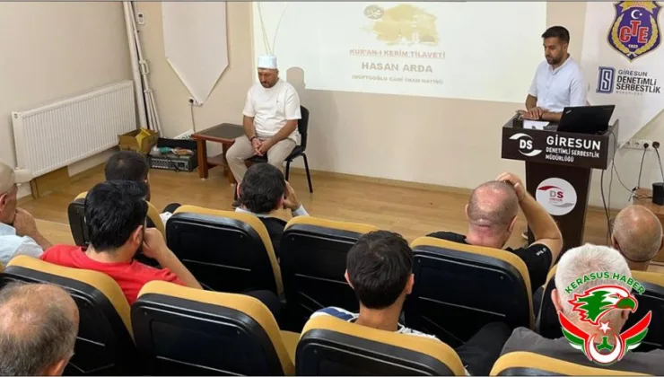 Hükümlülere Hz. Peygamber’in Güzel Ahlakı Anlatıldı