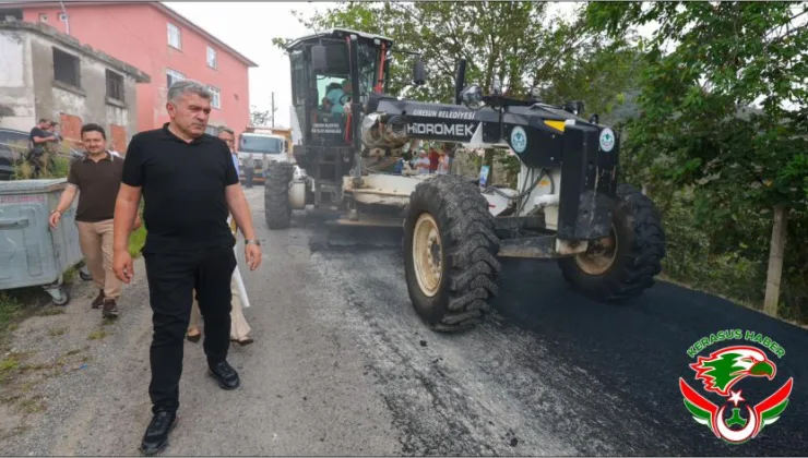 Bulancak Belediyesi’nden Arifli Mahallesi’ne 5 Kilometrelik Asfalt Hamlesi